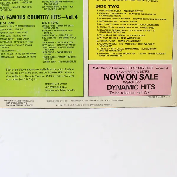 25 Polka Greats 12"  Vinyl Record