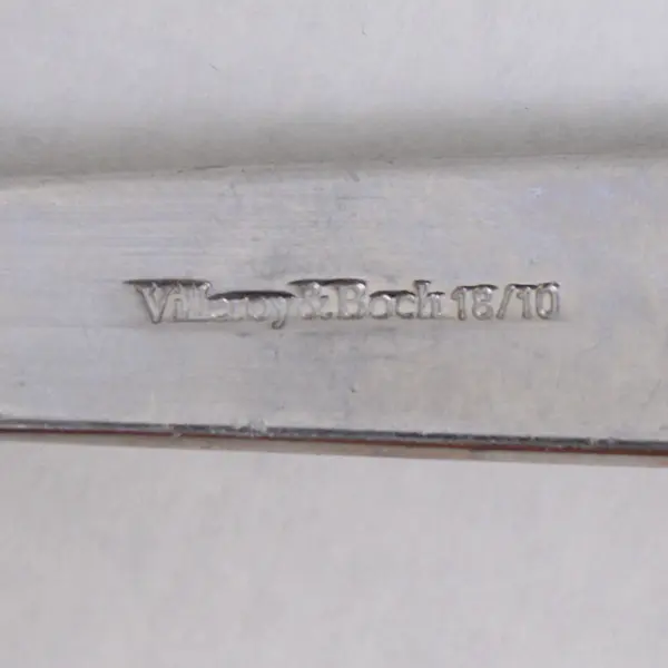 Villeroy & Boch Corpo Pattern 18/10 SS Oval Soup Spoon 7.25" Rare HTF Piece