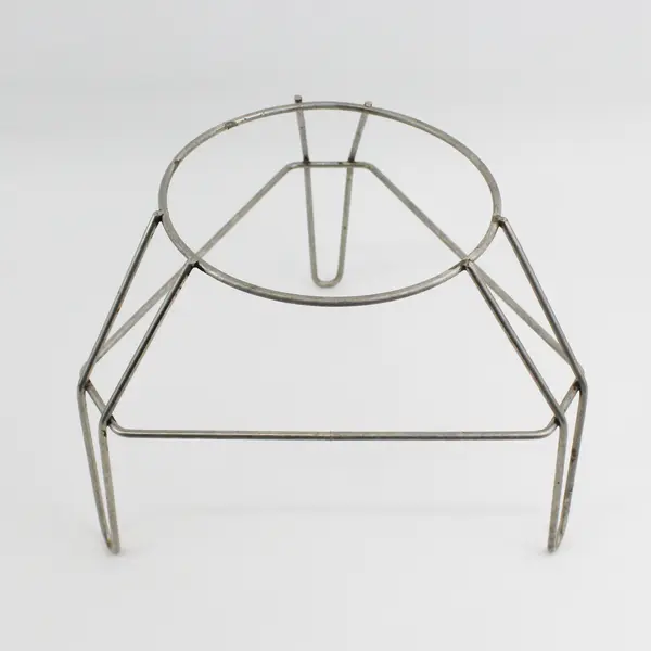 Vintage Cone Shaped Aluminum Colander Sieve With Stand Wood Pestle