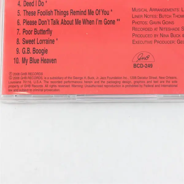 CD Compact Disc Doc Cheatham and Sammy Price in New Orleans Lars Edegran's Jazz