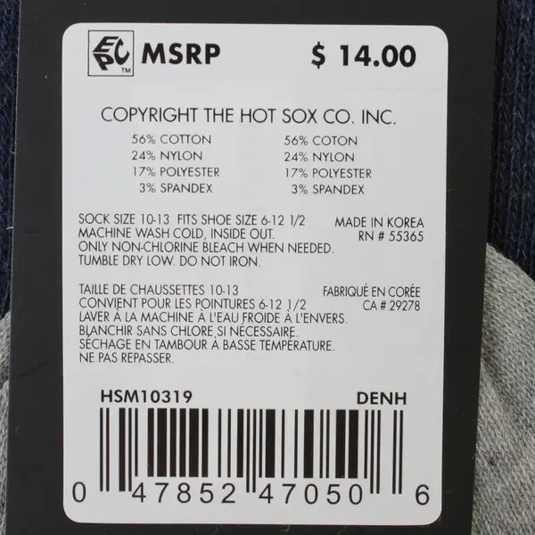 HotSox Cat-Feine Women's Novelty Cat Socks New with Tags