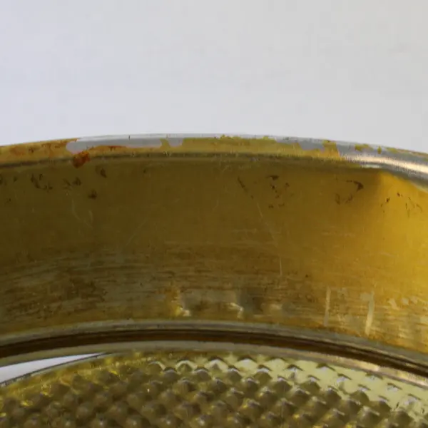 Vintage Gold-Tone Metal Springform Cake Pan 11in | Used Collectible