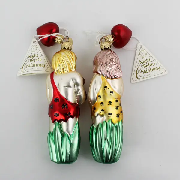  Dept 56 The Night Before Christmas Great Lovers Tarzan And Jane Glass Ornaments