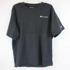 Champion Solid Gray Color Short Sleeve T-Shirt Cotton/Polyester Men's Size XL