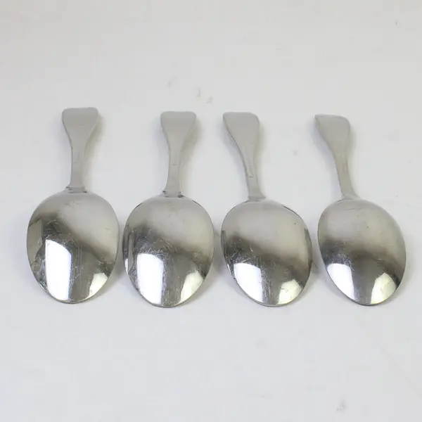 Lot of 4 J A Henckels (Zwilling) Banquet Pattern 18/10 SS Soup Spoons 7.25" Good
