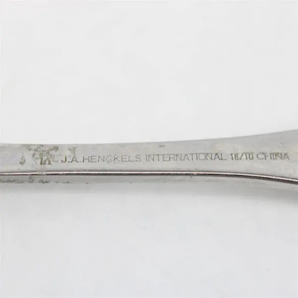 Lot of 6 J A Henckels (Zwilling) Banquet Pattern 18/10 SS Soup Spoons 7.25" Good