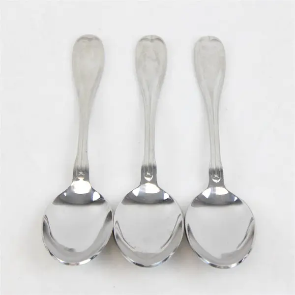 Lot of 3 J A Henckels (Zwilling) Banquet Pattern 18/10 SS Soup Spoons 7.25" Good