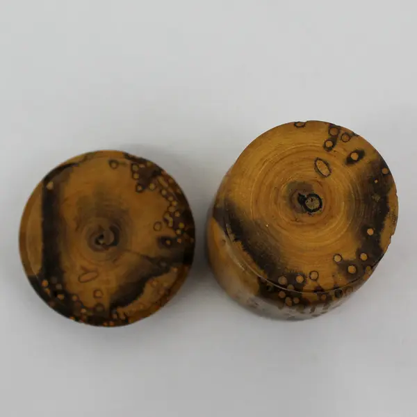 Lathe Turned Wood Trinket Box With Lid 