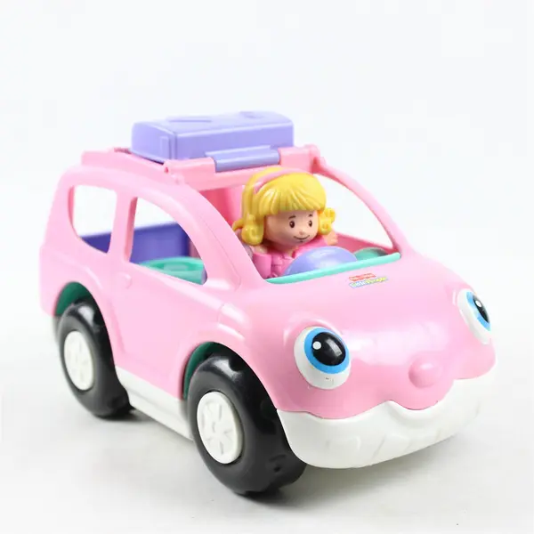Fisher-Price Little People Pink Open/Close SUV Vehicle w/ Figure 