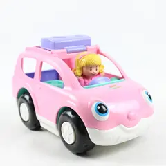 Fisher-Price Little People Pink Open/Close SUV Vehicle w/ Figure 