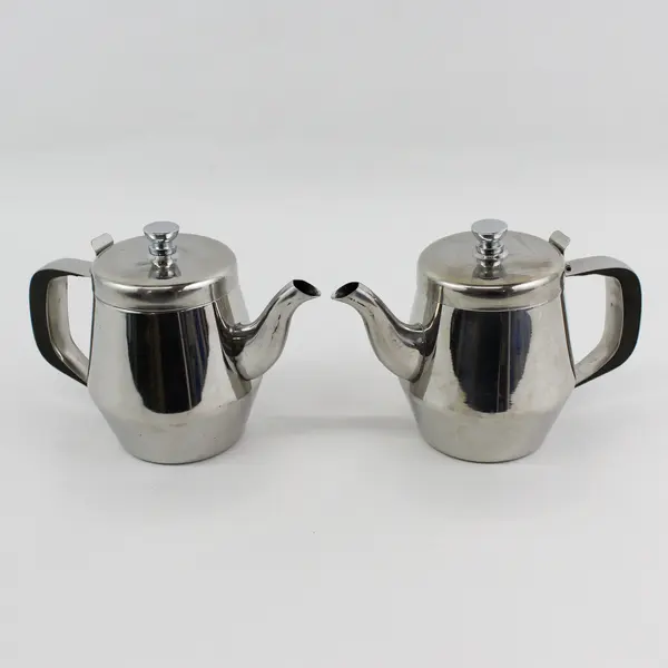Lot of 2 CAC Stainless Steel Single Serve Teapots