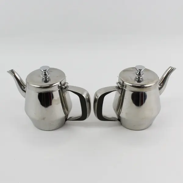 Lot of 2 CAC Stainless Steel Single Serve Teapots