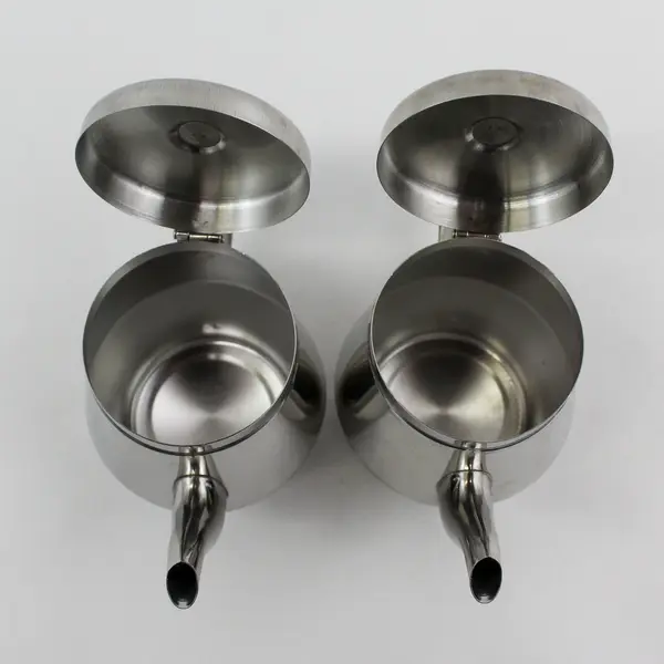 Lot of 2 CAC Stainless Steel Single Serve Teapots