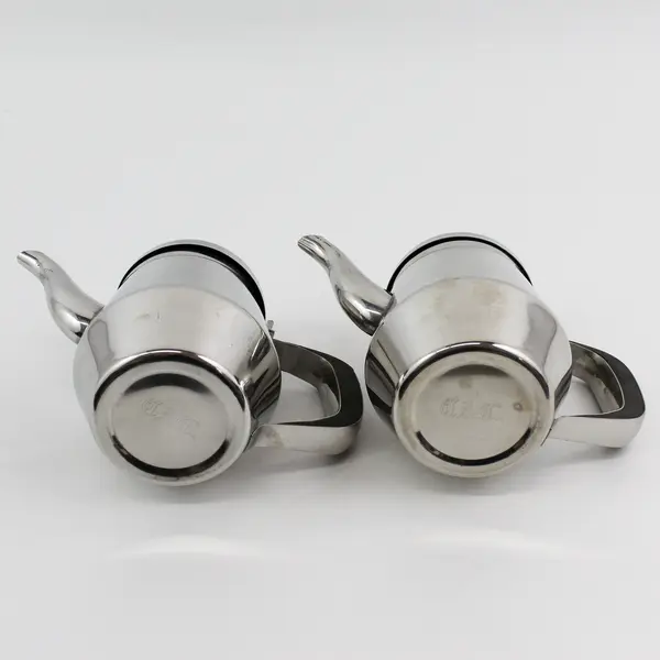Lot of 2 CAC Stainless Steel Single Serve Teapots