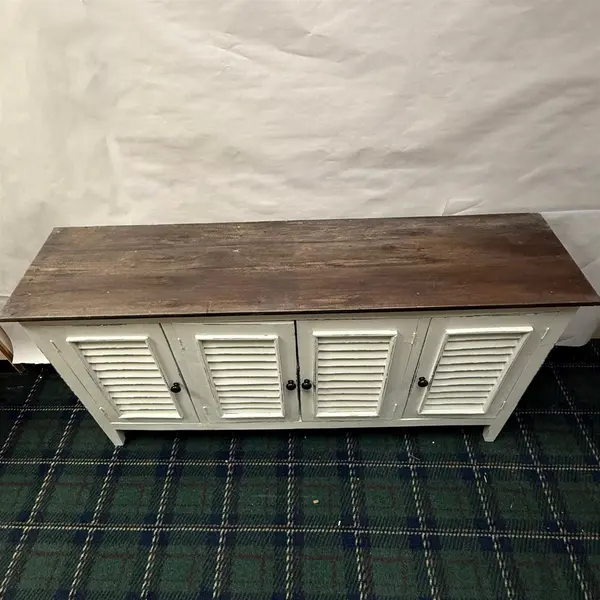 Jago Furniture White Painted Rustic Style Sideboard- Freight / Local Pickup