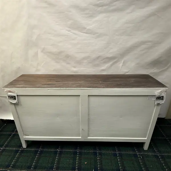 Jago Furniture White Painted Rustic Style Sideboard- Freight / Local Pickup