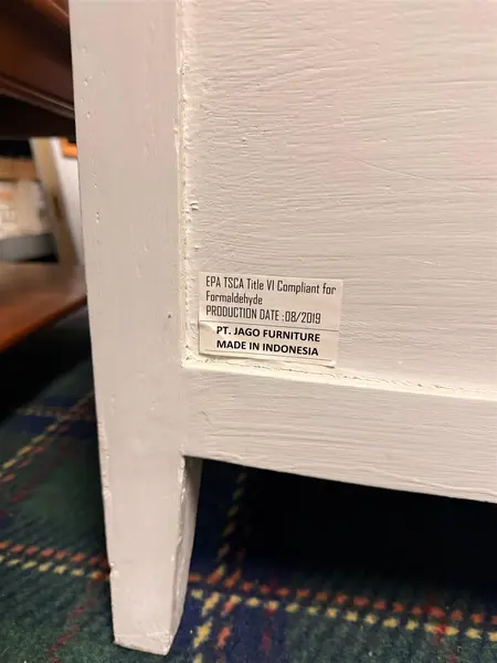 Jago Furniture White Painted Rustic Style Sideboard- Freight / Local Pickup