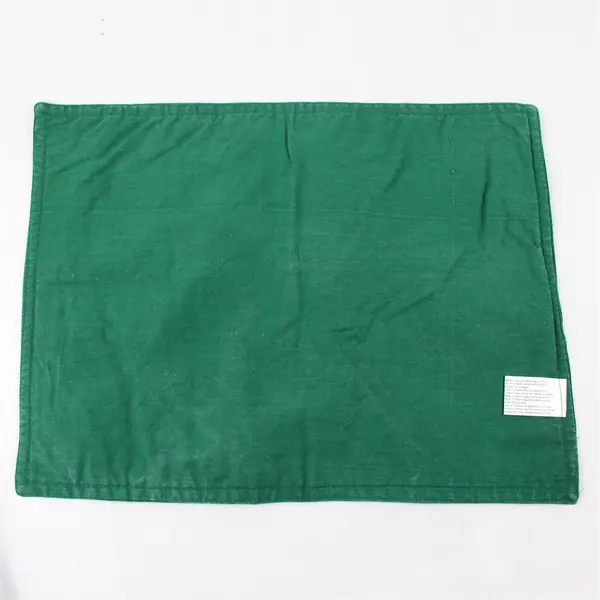 Set of 4 Franco Santa Placemats Green Christmas Holiday 13x9 Pre-Owned