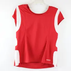 Reebok RDK Play Dry Red/White Sleeveless Activewear Top Men's Size XL