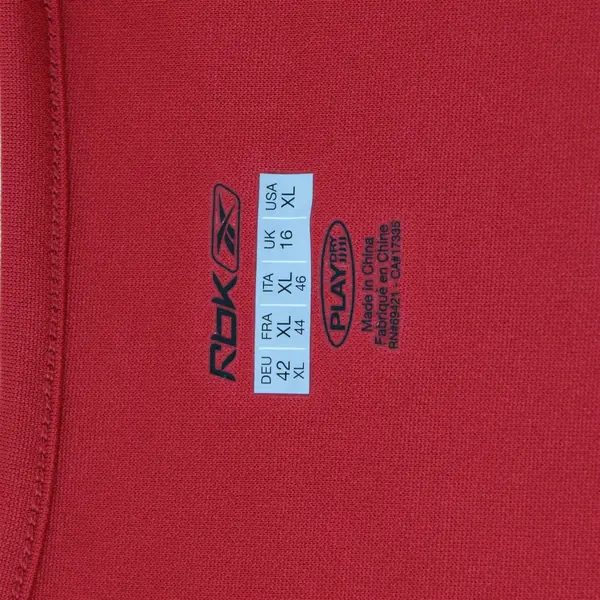 Reebok RDK Play Dry Red/White Sleeveless Activewear Top Men's Size XL