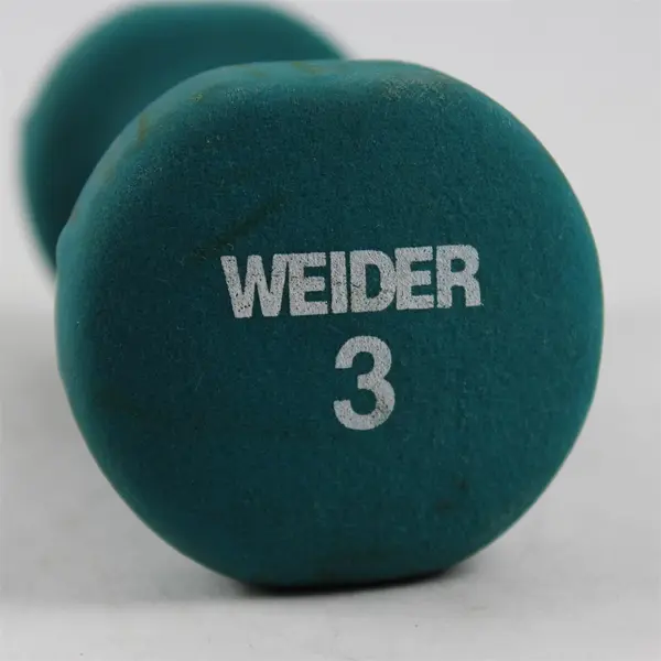 Weider 3 lb Hand Weights Pair Teal  Neoprene Dumbbells