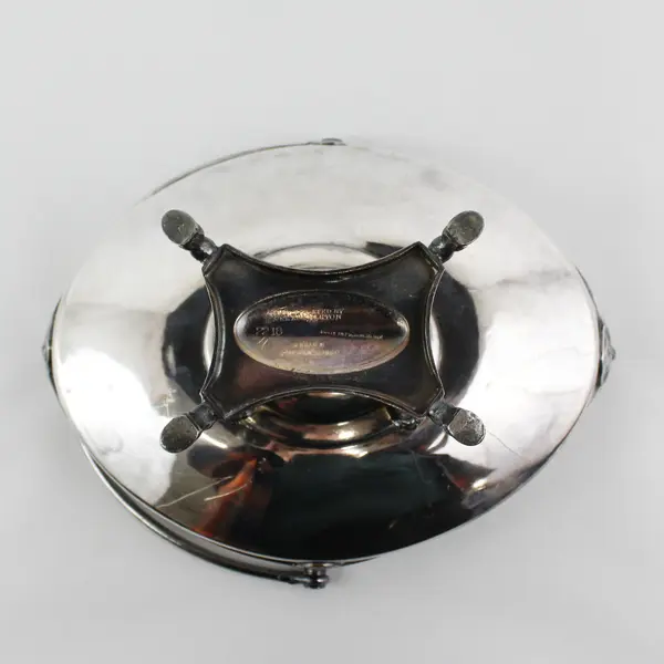 Reed And Barton Silver Plated Brides Basket  1869 Patent Engraved Monogram