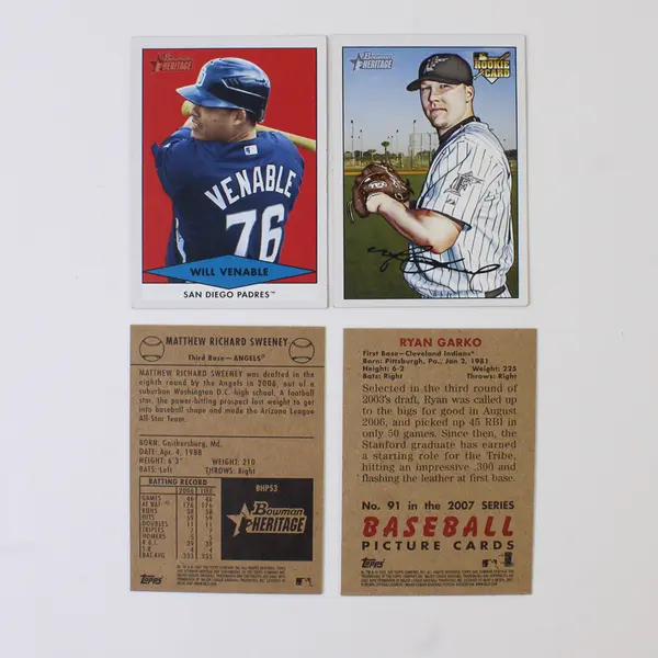 32 2007 Bowman Heritage Baseball Cards