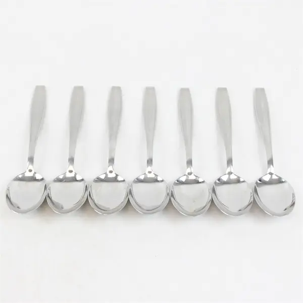 Lot of 7 J A Henckels (Zwilling) HEN3 Pattern SS Oval Soup Spoons 7.75" Rare HTF