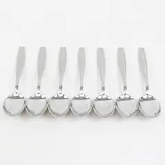 Lot of 7 J A Henckels (Zwilling) HEN3 Pattern SS Oval Soup Spoons 7.75" Rare HTF