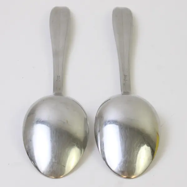 Lot of 2 J A Henckels (Zwilling) HEN3 Pattern SS Serving Spoons 9.25" Rare HTF