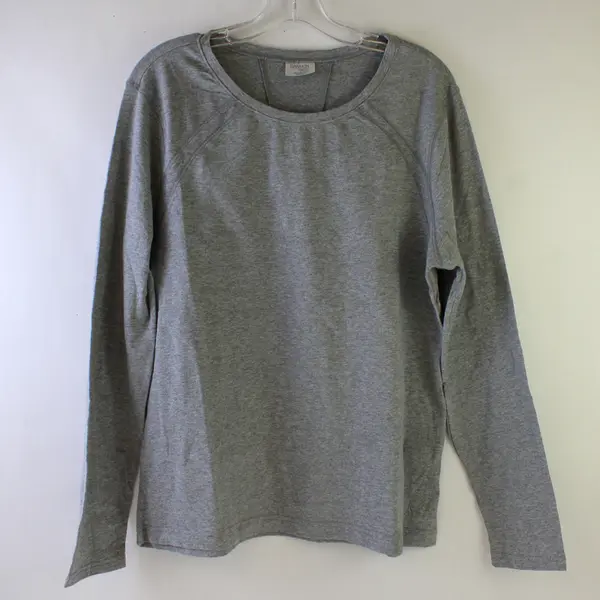 Danskin Now Solid Gray Long Sleeve Activewear Top Women's XXL/2XG (20)
