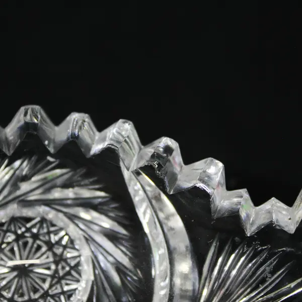 Vintage American Brilliant Period (ABP) Cut Glass Celery Or Relish Dish 7.5”