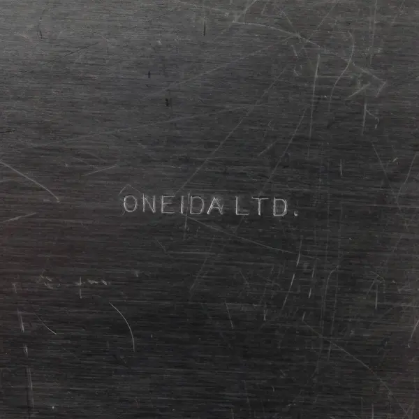 Vintage Oneida Silver Plate Cube Butter Dish No Glass Liner