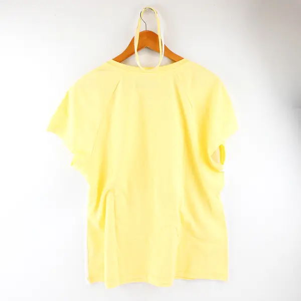 Danskin Now Yellow/White Short Sleeve Activewear Top Women's XXL/2XG W/ Headband