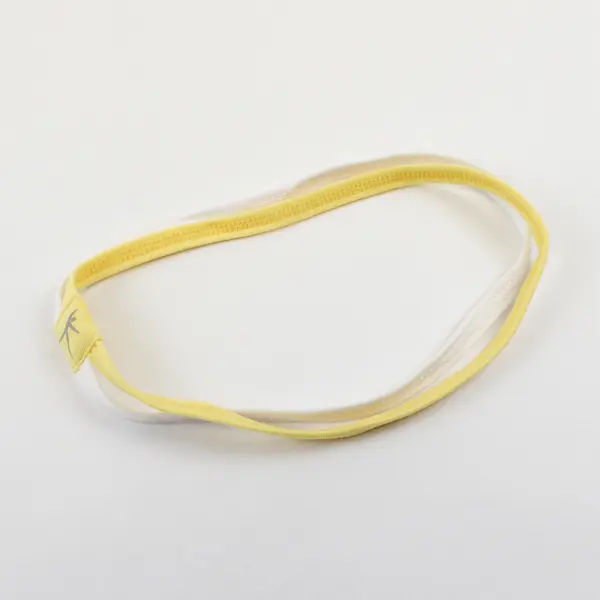 Danskin Now Yellow/White Short Sleeve Activewear Top Women's XXL/2XG W/ Headband