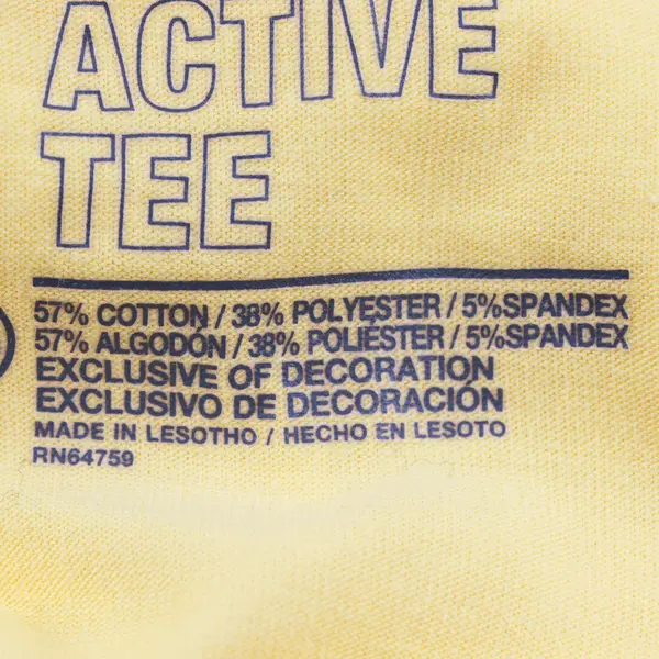 Danskin Now Yellow/White Short Sleeve Activewear Top Women's XXL/2XG W/ Headband