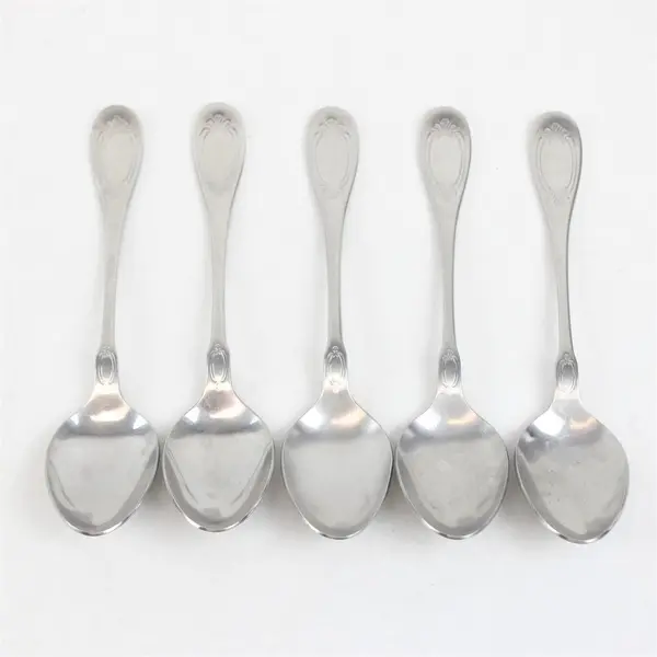 Lot of 5 J A Henckels (Zwilling) HEN66 Pattern SS Soup Spoons 7.5" Rare HTF Pat