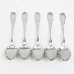 Lot of 5 J A Henckels (Zwilling) HEN66 Pattern SS Soup Spoons 7.5" Rare HTF Pat