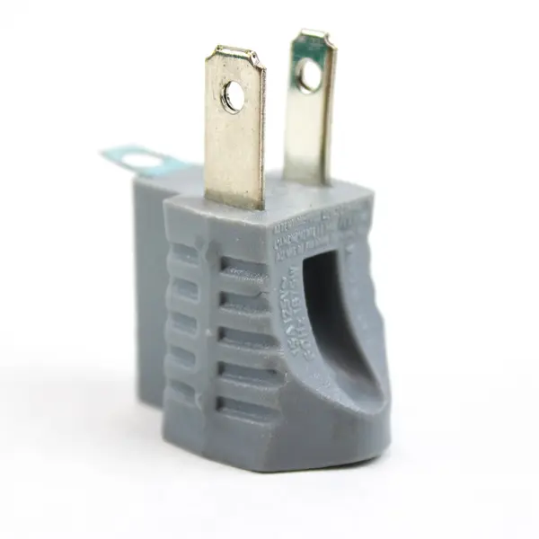 Eaton 419GY Gray Polarized 3-Prong Plug Outlet Cord Adapter Grounding 15A