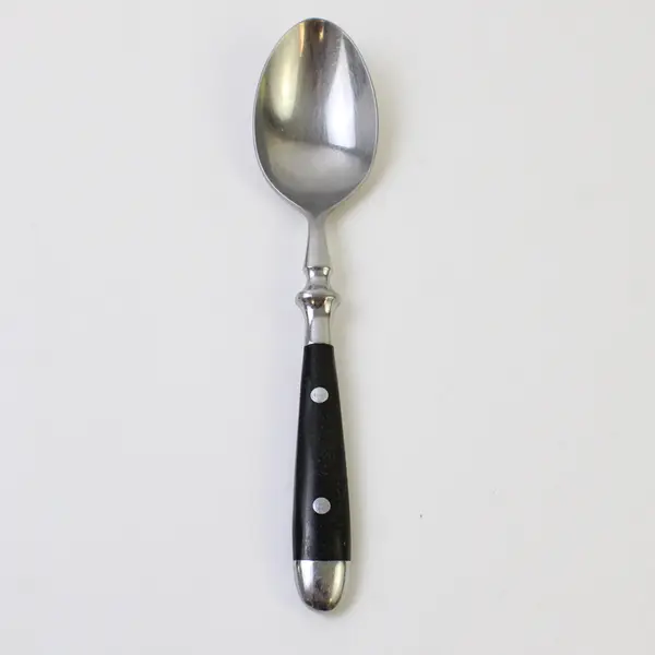 J A Henckels (Zwilling) HEN33 Pattern SS Blk Handle Soup Spoon Very Rare HTF