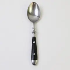 J A Henckels (Zwilling) HEN33 Pattern SS Blk Handle Soup Spoon Very Rare HTF