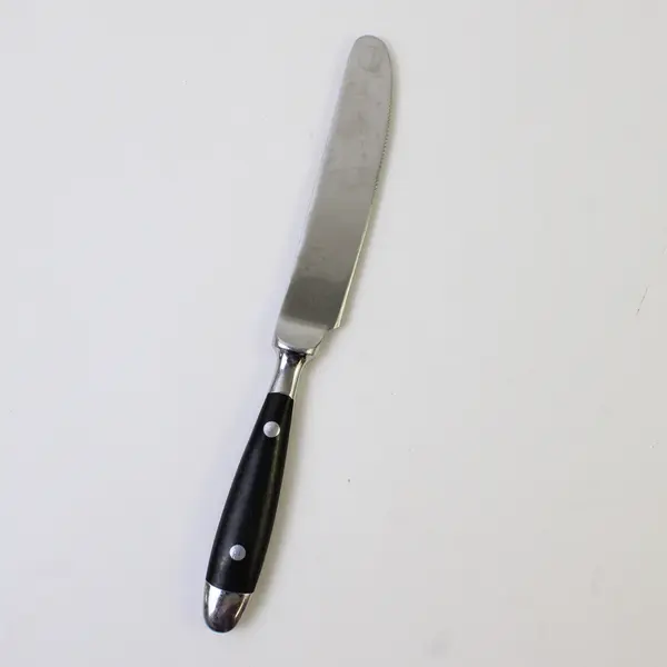 J A Henckels (Zwilling) HEN33 Pattern SS Blk Handle Dinner Knife Very Rare HTF