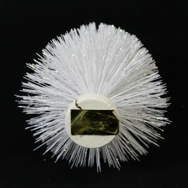 1996 Enesco Otagiri White Glitter Christmas Tree 10 Inch