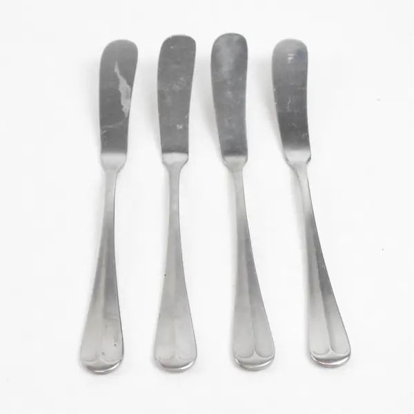 Leonard Old Rockport Stainless Flat Handle Master Butter Knives