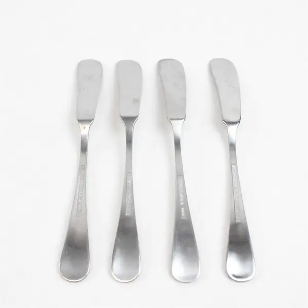 Leonard Old Rockport Stainless Flat Handle Master Butter Knives