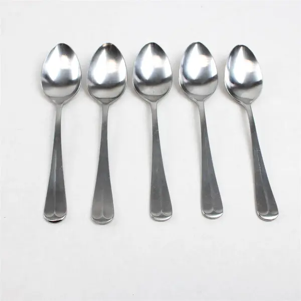 Set of 5 Leonard Old Rockport Stainless Teaspoons