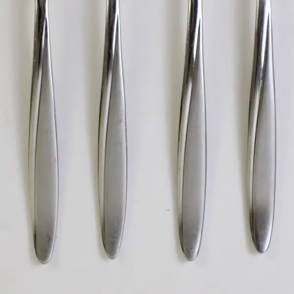 Lot of 4 J A Henckels HEN76 Pattern 18/10 SS Salad Forks 7" Rare HTF Pattern