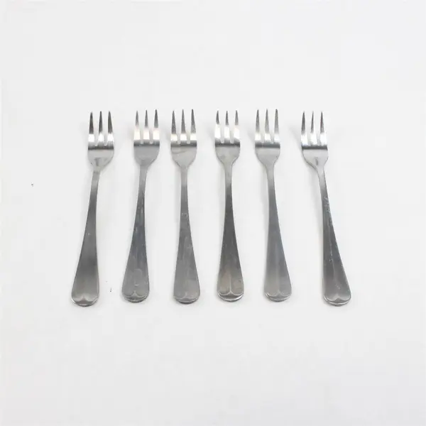 Set of 6 Leonard Old Rockport Stainless Cocktail/Seafood Forks