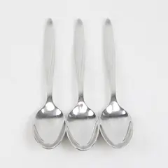 Lot of 3 J A Henckels HEN76 Pattern 18/10 SS Teaspoons 6.5" Rare HTF Pattern
