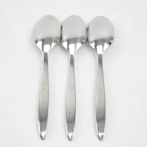 Lot of 3 J A Henckels HEN76 Pattern 18/10 SS Teaspoons 6.5" Rare HTF Pattern